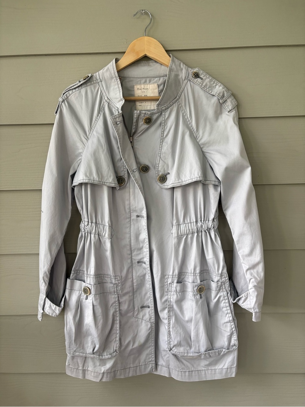 Free People Long Cargo Jacket